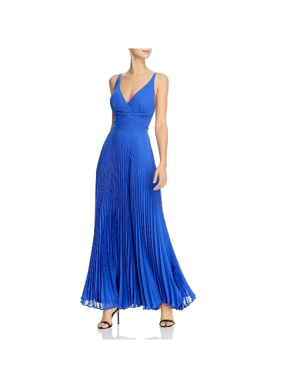 Womens Pleated Sleeveless Evening Dress Popular unclassified dresses