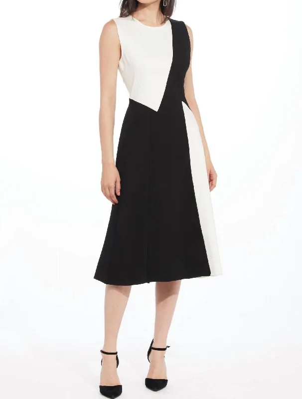 Zen Dress in Black And White A-line unclassified dresses