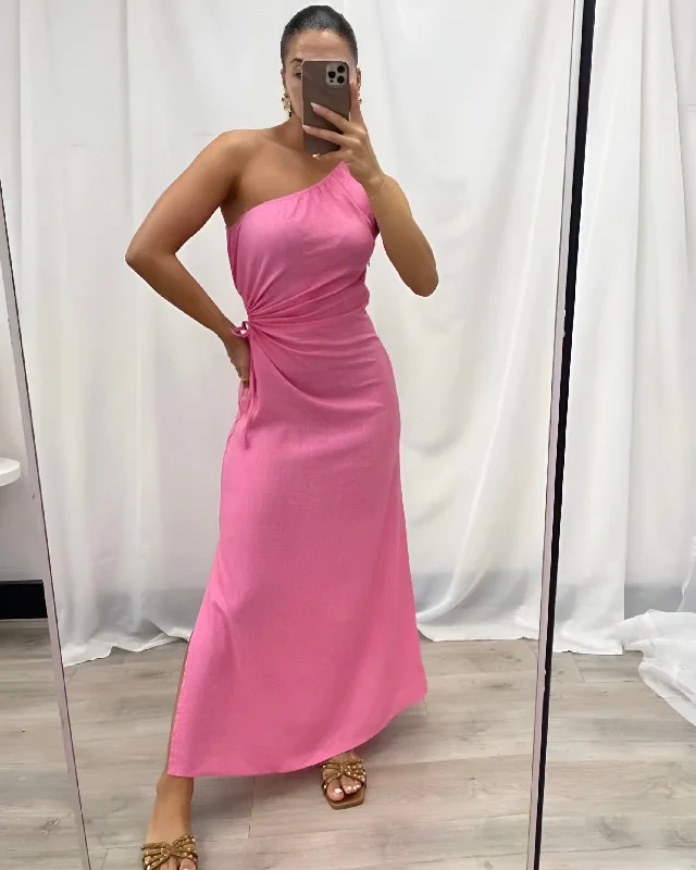 ANGELIKI MIDI DRESS -PINK Midi Skirt Outfit