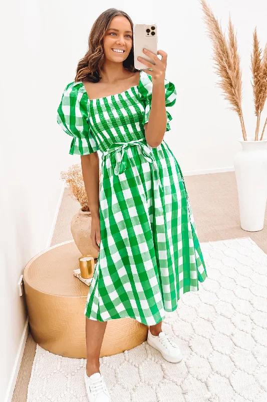 Finley Midi Dress Green Everyday Midi Skirt